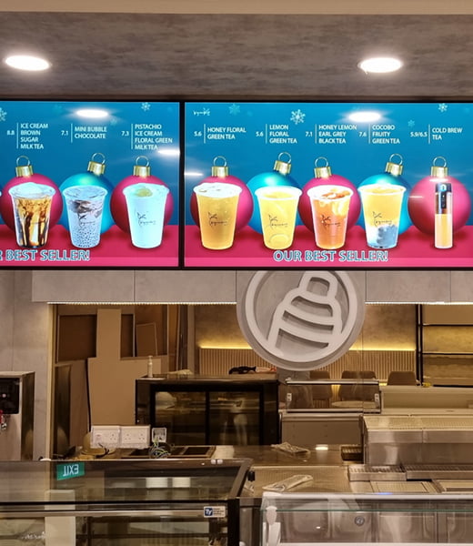 Digital Menu Screen